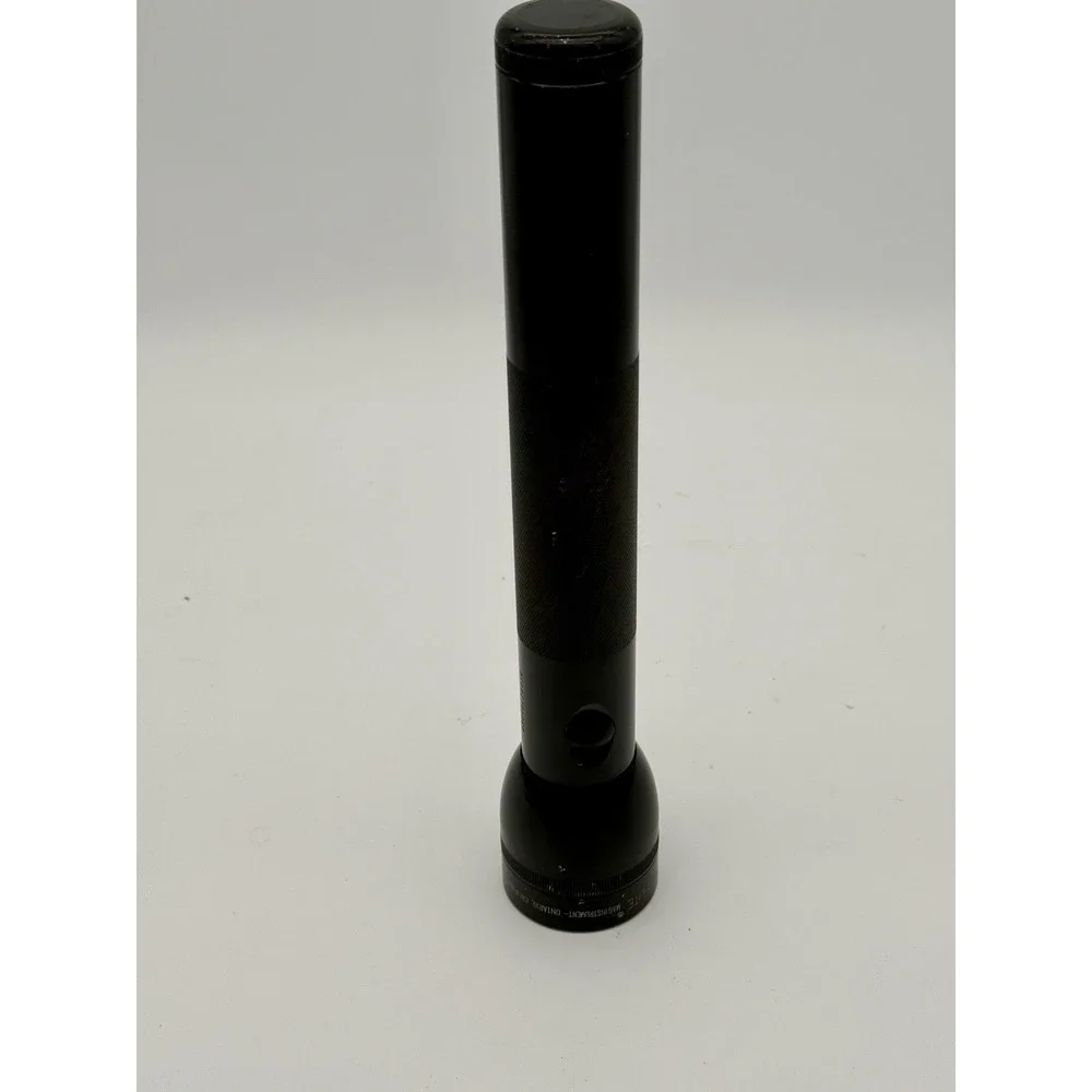 Vintage Mag-Lite 3D Cell Flashlight Black USA Made Tested Working No Batteries